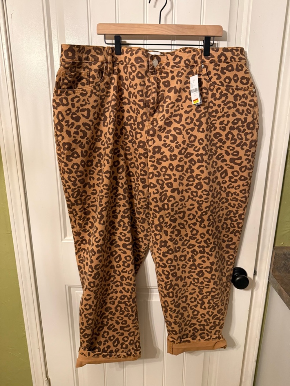 Lane Bryant Plus Size Leopard Print Boyfriend Jeans